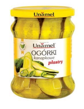 Ogórki kanapkowe plastry  460 g Unamel