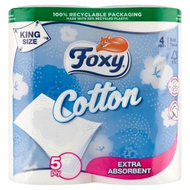 Papier toaletowy Foxy Cotton (4 rolki)
