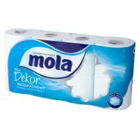 Papier toaletowy Mola Blue Dekor (8 rolek)