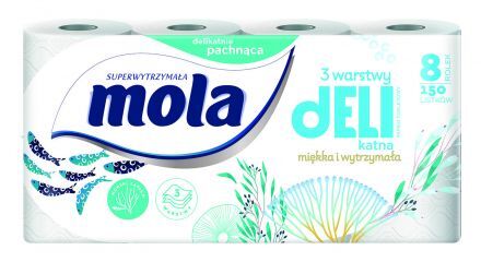 Papier toaletowy Mola delikatna morska (8 rolek)