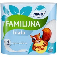 Papier toaletowy Mola Familijna biały (4 rolki)