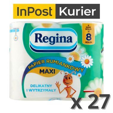 Papier toaletowy Regina Rumiankowy Maxi 3-warstwowy (4 rolki) x 27 opakowań