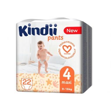 Pieluchomajtki Kindii maxi rozmiar 4 9-15 kg (22 sztuki)