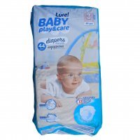 Pieluchy Lure Baby play&care 4-9 kg (44 sztuk)