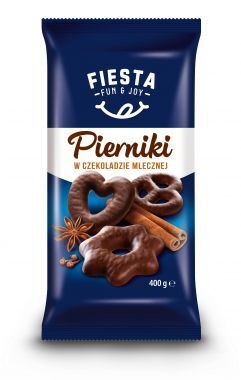 Pierniki w czekoladzie mlecznej Fiesta 400 g