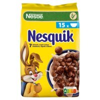 Płatki śniadaniowe Nestle Nesquik zbożowe kuleczki o smaku czekoladowym 450 g