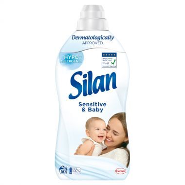 Płyn do zmiękczania tkanin Silan Sensitive&Baby 1,1 l (50 prań)