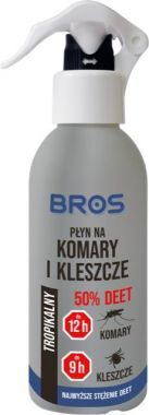 Płyn na komary i kleszcze 50 % Deet 130 ml Bros