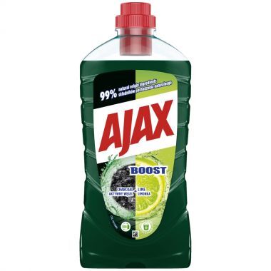 Płyn uniwersalny do mycia podłóg Ajax BOOST Aktywny Węgiel i limonka 1 l