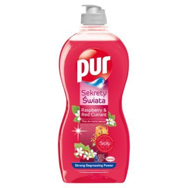 Płyna do naczyń Pur Sekrety Świata malina-pożeczka 450 ml