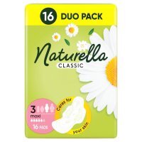 Podpaski higieniczne Naturella Classic Maxi ze skrzydełkami (16 sztuk)