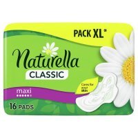 Podpaski higieniczne Naturella Classic Maxi ze skrzydełkami (16 sztuk)