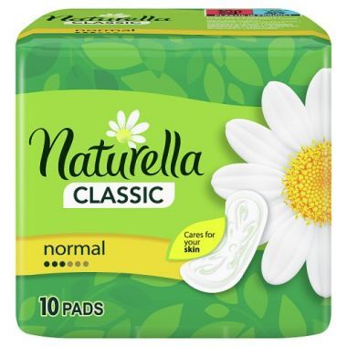 Podpaski higieniczne Naturella Classic Normal bez skrzydełek (10 sztuk)