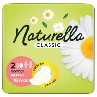 Podpaski higieniczne Naturella Classic Normal ze skrzydełkami (10 sztuk)