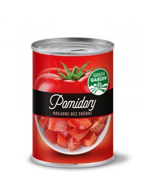 Pomidory krojone bez skórki Green Garden 400 g