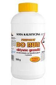 Preparat do udrożniania rur aktywne granulki Soda Kaustyczna 500 g