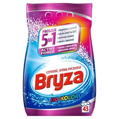 Proszek do prania Bryza Active Force 5w1 do koloru 2,795 kg (43 prania)