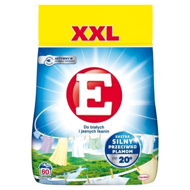 Proszek do prania do białych i jasnych tkanin E XXL 3,30 kg (60 prań)