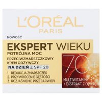 Przeciwzmarszczkowy krem odżywczy na dzień SPF20  L'Oréal  Ekspert Wieku 70+ 50 ml
