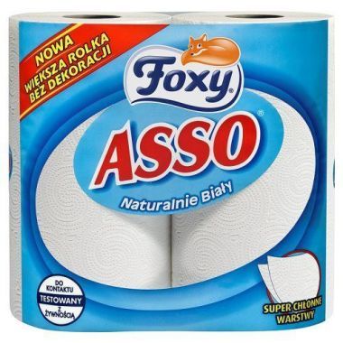 Ręcznik kuchenny Foxy Asso biały (2 rolki)