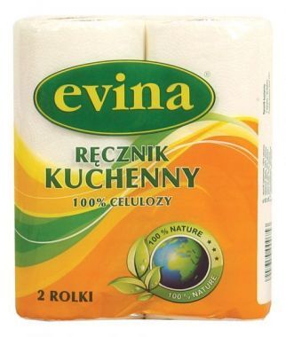Ręcznik papierowy Evina Soft biały (2 rolki)
