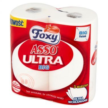 Ręcznik papierowy Foxy Asso Ultra Big (2 rolki)