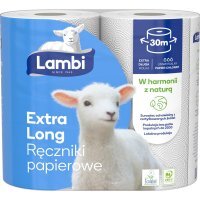 Ręczniki papierowe 2 warstwowe Lambi Extra Long (2 rolki)