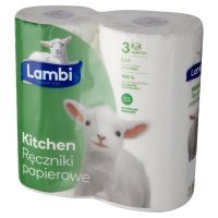 Ręczniki papierowe 3 warstwowe Lambi Kitchen (2 rolki)