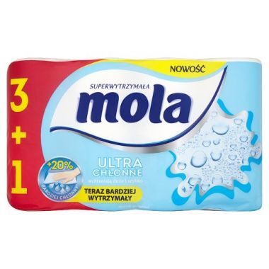 Ręczniki papierowe Mola Ultra Chłonne (4 rolki)