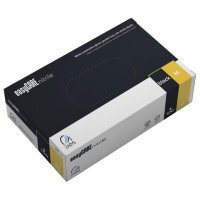 Rękawice diagnostyczne nitrylowe bezpudrowe easyCARE nitrile czarne rozmiar M (100 sztuk)