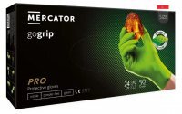 Rękawice nitrylowe, bezpudrowe Mercator gogrip zielone rozmiar L (50 sztuk)