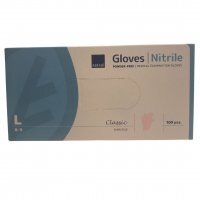 Rękawice nitrylowe bezpudrowe różowe  rozmiar L (100 sztuk)