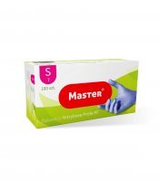 Rękawice nitrylowe niebieskie Master rozmiar S (100 sztuk)