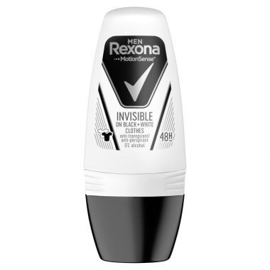 Rexona Dezodorant Roll-on dla MężczyznInvisible Black + White 50 ml