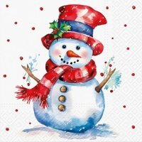 Serwetki bożonarodzeniowe z bibuły Tete&Tete PAW 33X33 cm TL234800 (20 sztuki)