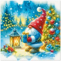 Serwetki bożonarodzeniowe z bibuły Tete&Tete PAW 33X33 cm TL235100 (20 sztuki)