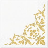 Serwetki z bibuły Tete&Tete gold PAW 33X33 cm TL124609 (20 sztuki)