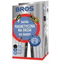 Siatka na drzwi magnetyczna czarna Bros (160 cm x 220 cm)
