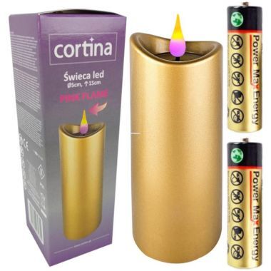 Świeca LED Gold 15 cm