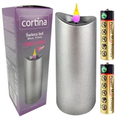 Świeca LED Silver 15 cm