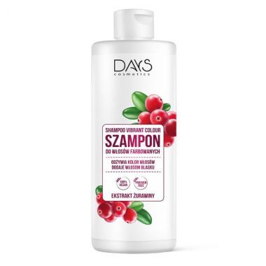 Szampon do włosów farbowanych Days Cosmetics z ekstraktem z żurawiny 300 ml