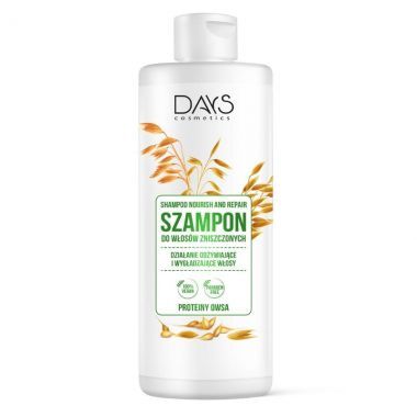 Szampon do włosów zniszczonych Days Cosmetics z proteinami owsa 300 ml