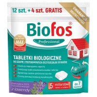 Tabletki biologiczne do szamb Biofos Professional  12+4 gratis