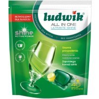 Tabletki do zmywarek Ludwik All in One lemon (40 sztuk)
