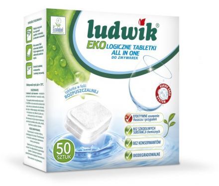 Tabletki do zmywarek Ludwik ekologiczne All in One (50 sztuk)