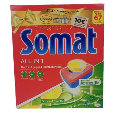 Tabletki do zmywarki Somat All in 1 Lemon&Lime  (67 sztuk)