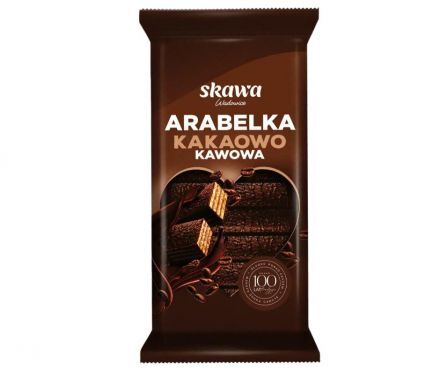 Wafle Arabelki w polewie kakaowo kawowej 190 g Skawa