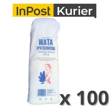 Wata opatrunkowa bawełniano-wiskozowa 200 g x 100 sztuk