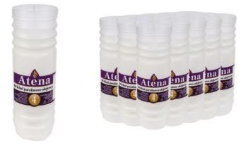 Wkład do zniczy Atena parafinowo-olejowy 4 72 h wys.17 cm (15 sztuk)