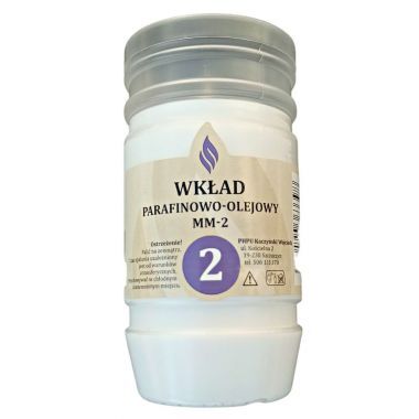 Wkład do zniczy olejowo-parafinowy MM 2 doby wys.11 cm (15 sztuk)